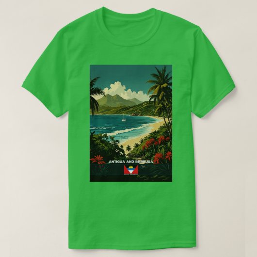 Antigua en Barbuda Reizen 2 T-shirt (Design voorkant)