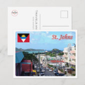Antigua en Barbuda - Saint Johns - Briefkaart (Voorkant / Achterkant)