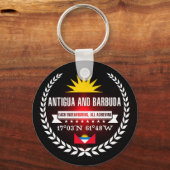 Antigua en Barbuda Sleutelhanger (Voorkant)