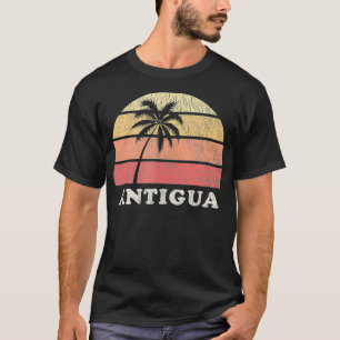 Antigua en Barbuda Vintage 70s Retro Throwback De T-shirt