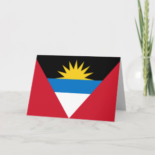 Antigua en Barbuda vlag wenskaart Feestdagen Kaart