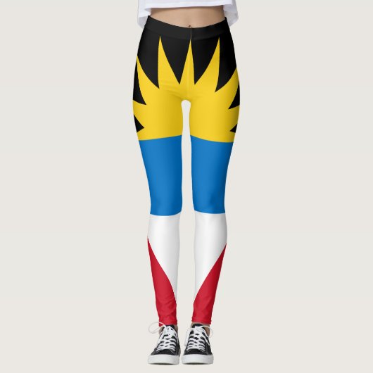 Antigua Flag Antiguan Barbudan Carnaval Leggings (Voorkant)