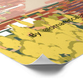 Antigua Guatemala affiche voyage (Coin)