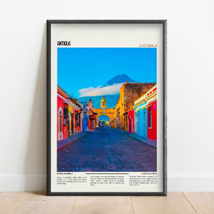 Antigua Guatemala Muurkunst _ Antigua Guatemala Tr Poster