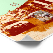 Antigua Guatemala Tuc Tuc et Volcano Poster (Coin)