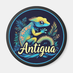 Antigua Island Caribbean Gecko Magneet