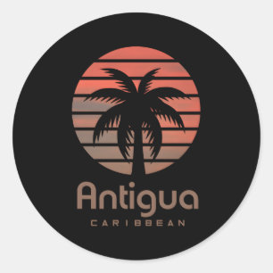 Antigua Karibik Ronde Sticker