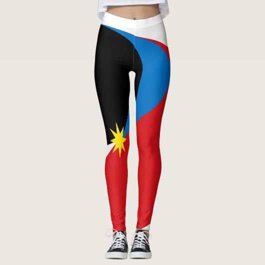 Antigua Leggings met kleuren (Voorkant)