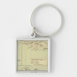 Antigua Lithograded Map Sleutelhanger