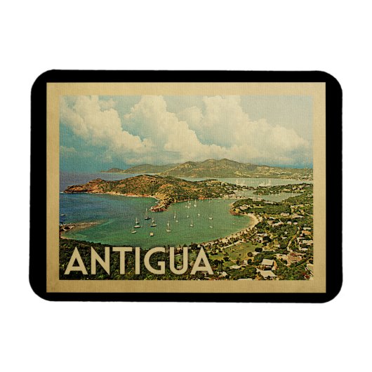 Antigua Magnet Vintage Travel Magneet (Horizontaal)