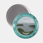 Antigua Porthole Magneet (Voorkant / Achterkant)