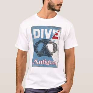 Antigua  scuba duikmasker t-shirt