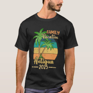 Antigua strand familievakantie 2025 zomer t-shirt