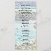 Antigua Uitzicht Falmouth Harbour Wedding Programm Programma (Achterkant)