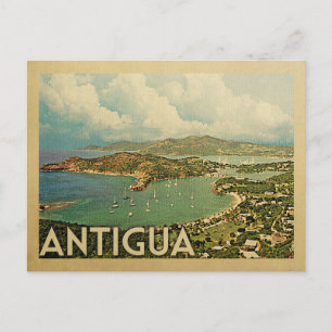 Antigua Vintage Travel Briefkaart