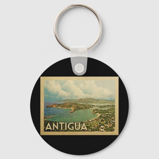 Antigua Vintage Travel Sleutelhanger (Voorkant)