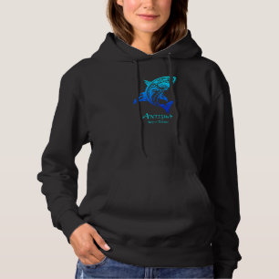 Antigua West Indies Retro Tribal Shark Vac Hoodie