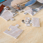 Antigua-zeiljachten, puzzel legpuzzel (Zijkant)