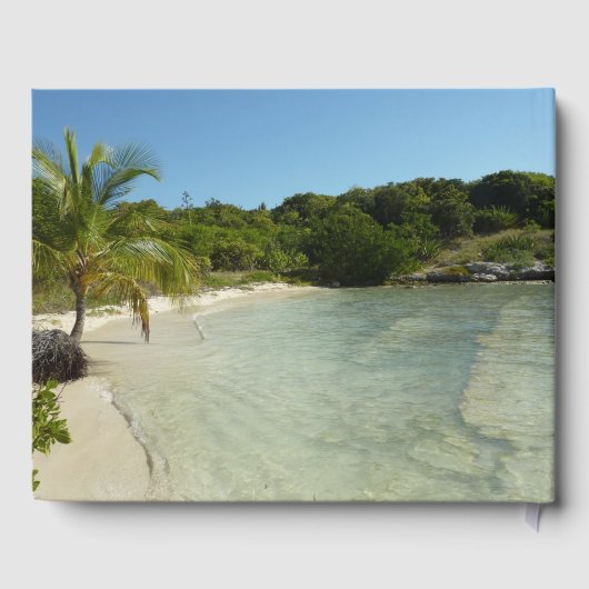 Antiguan Beach Mooi tropisch landschap Gastenboek (Achterkant)