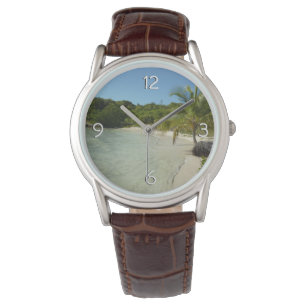 Antiguan Beach Mooi tropisch landschap Horloge