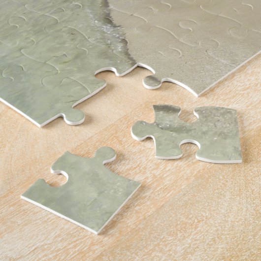 Antiguan Beach Mooi tropisch landschap Legpuzzel (Zijkant)