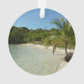 Antiguan Beach Mooi tropisch landschap Ornament (achterkant)