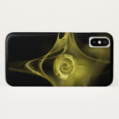 ANTIGUE GEEL FRACTAAL ROOS Case-Mate iPhone CASE (Achterkant (horizontaal))