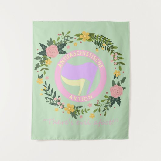 antihaat maar maak het leuk wandkleed (Voorkant)