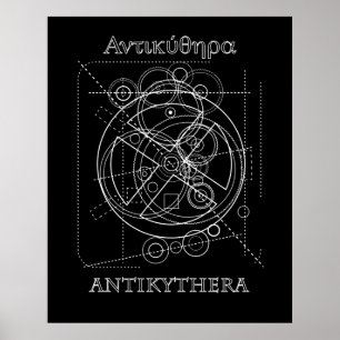 Antikythera Mechanism Tekening Poster