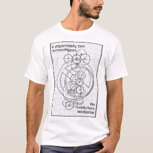 Antikythera Mechanisme Blauwdruk: Oude Computer T-shirt