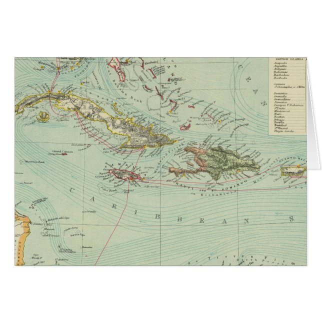 Antillen of West Indies (Voorkant Horizontaal)