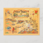 Antilles Caraïbes Carte Can Cooler (Devant)