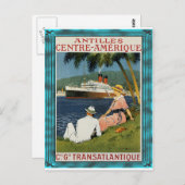  antilles Cruise Art Briefkaart (Voorkant / Achterkant)