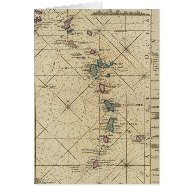 Antilles, îles Charibbee (Devant)