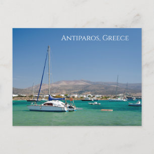 Antiparos Botens Grieks Eiland Ansichtkaart Briefkaart