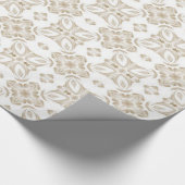Antiqubeige floral cadeaupapier (Hoek)