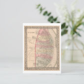 Antique 1868 Carte de Saint-Louis, Missouri, (Debout devant)