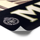 Antique affiche de voyage Milan Italie 1920 (Coin)