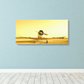 Antique Ailes d'avion Sepia toile enveloppée (Insitu (Plancher de Bois))