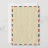 Antique Airmail Hawaii Faire-part de mariage (Dos)