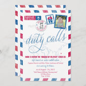 Antique Airmail Militaire Guam Moving Faire-part (Devant / Derrière)