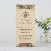 Antique Antique Vieux Monde Programme de mariage (Debout devant)