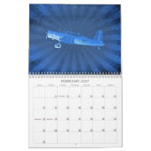 Antique Avions Biplanes Calendrier 12 mois (Feb 2027)