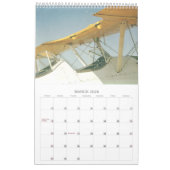 Antique Avions Biplanes Calendrier 12 mois (Mar 2026)