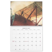 Antique Avions Biplanes LARGE Calendrier de 12 moi (Mar 2027)