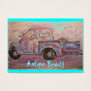 antique beauté bleu patina camion