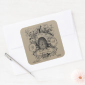 Antique Beehive Cartouche Étiquette de miel Modèle (Enveloppe)