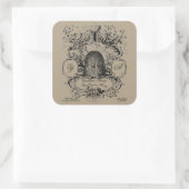 Antique Beehive Cartouche Étiquette de miel Modèle (Sac)