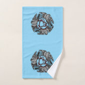 Antique Bookplate Trois Hawks William de Morgan (Serviette à main)