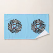 Antique Bookplate Trois Hawks William de Morgan (Serviette à main)